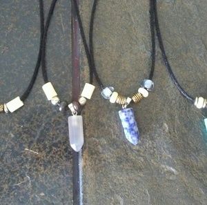 1990's Inspired Natural Stone Necklaces